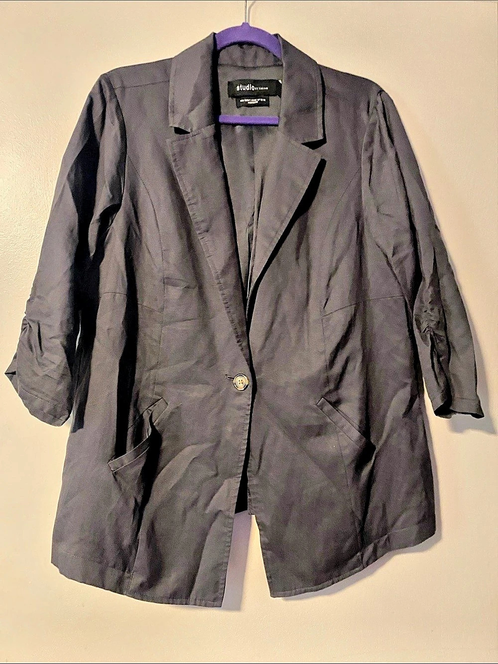 Studio by Torrid Blue Blazer Size 00 Like New